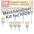 Merchandiser f/ Magnetic Holders Drivers & Adapters