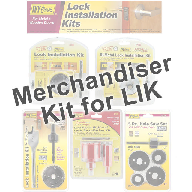 Merchandiser For Lock Installation Kit Display