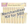Merchandiser-Swft Bore Wood Spade Bits